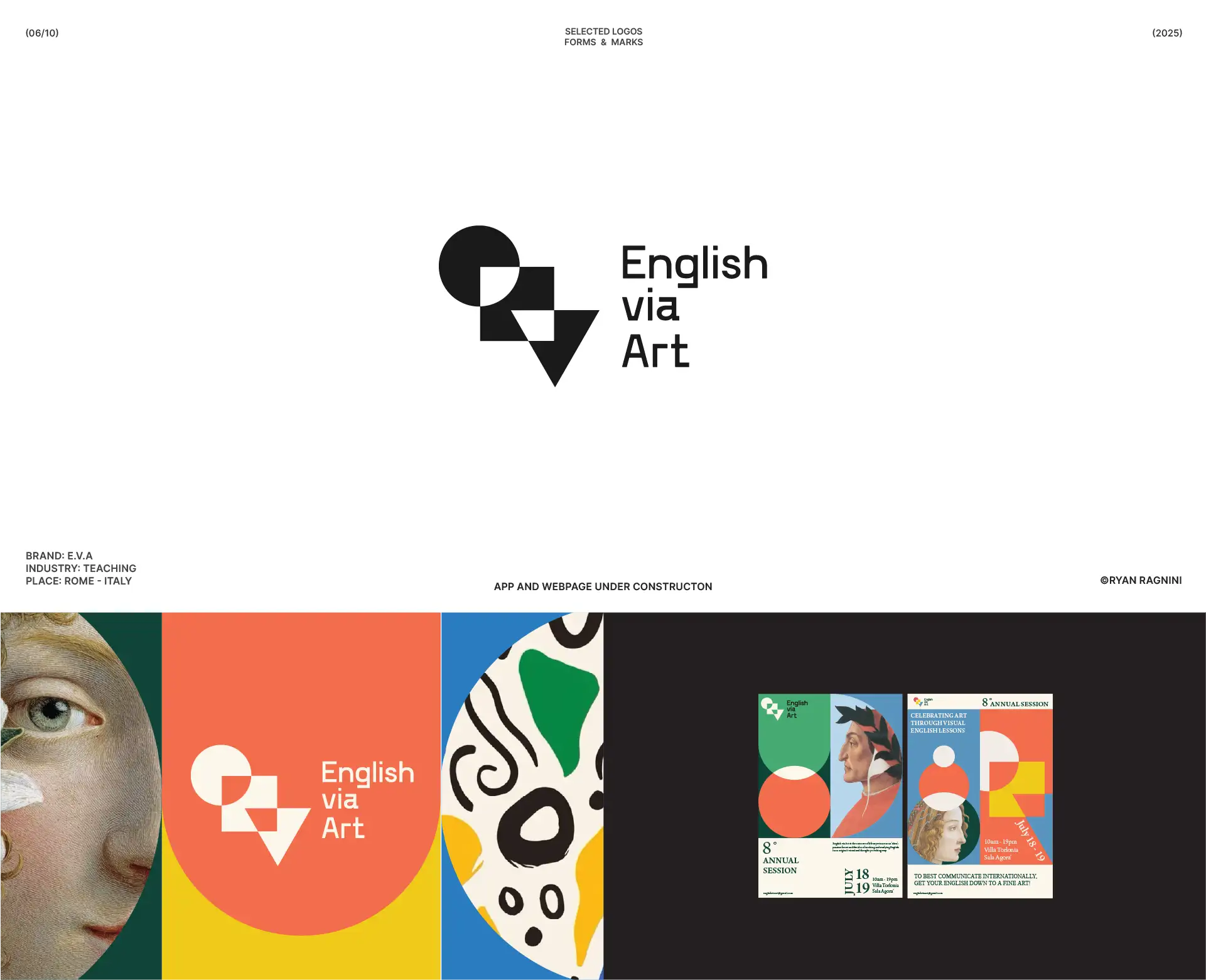 English Via Art Logo Design
